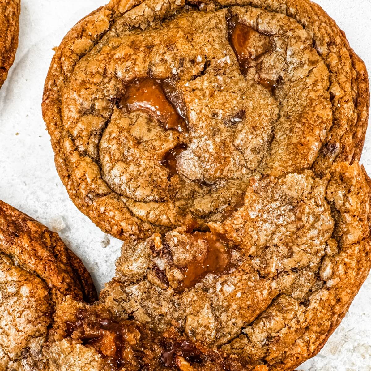 English Toffee with Smoked Sea Salt Cookie