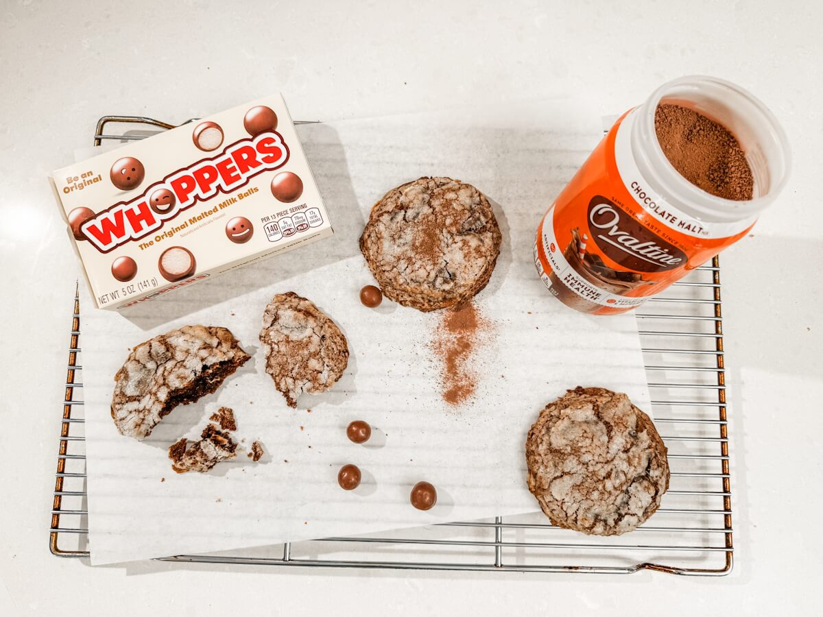 Chocolate Malted Milkshake Cookie