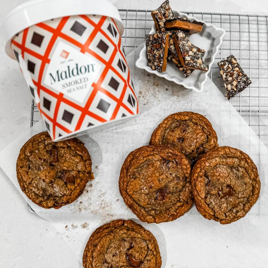 English Toffee with Smoked Sea Salt Cookie